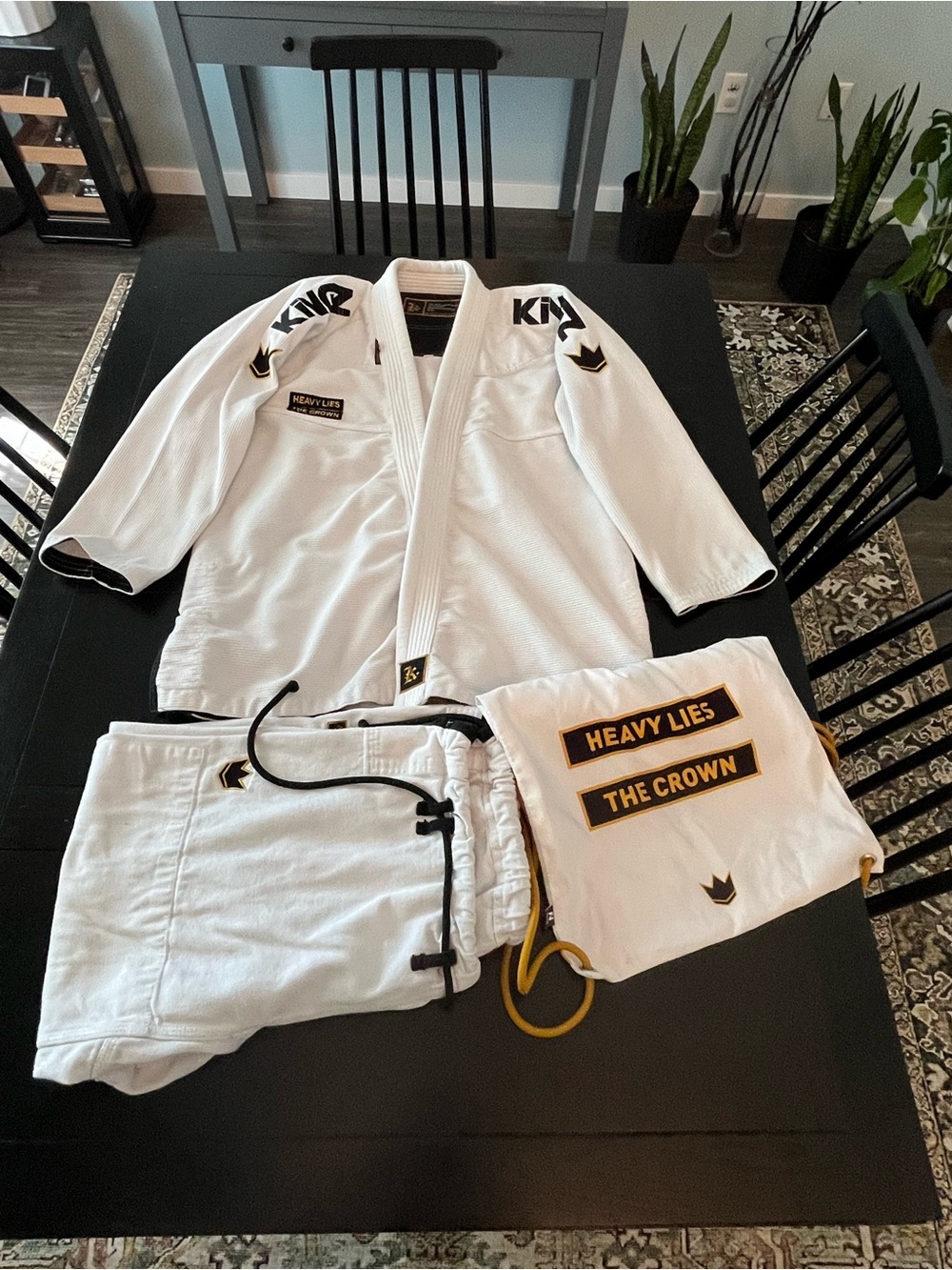 Kingz Heavy Lies The Crown BJJ Gi F4 White
